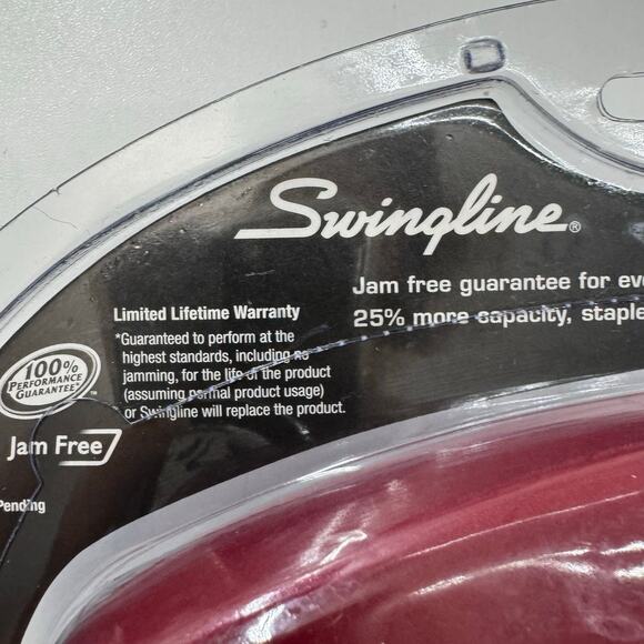 Swingline Optima Red Desk Stapler Jam Free New 25 sheets - Picture 4 of 6
